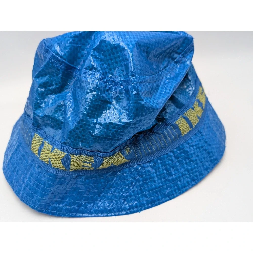 IKEA Bucket‎ Hat Unisex OS Blue KNORVA Frakta Bag Material Streetwear Festival